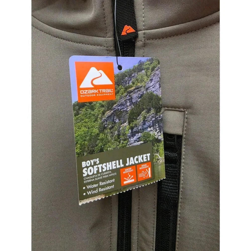 Ozark Trail Big Boys Hooded Softshell Jacket Lightweight Size XL 14/16, New